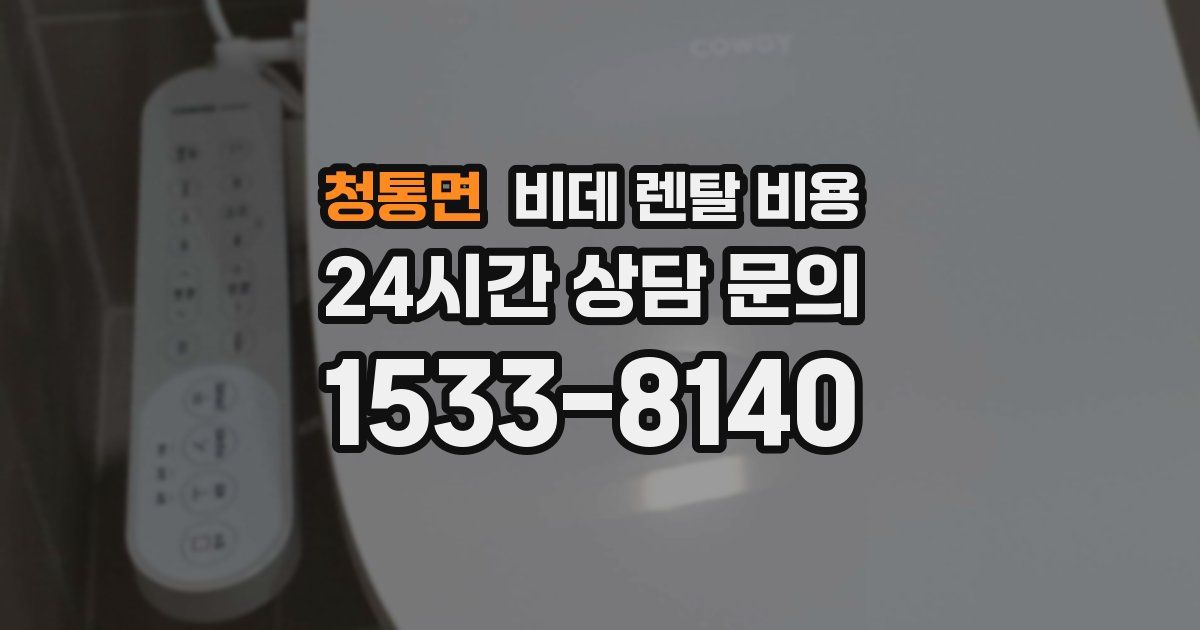 청통면 비데 렌탈 비용