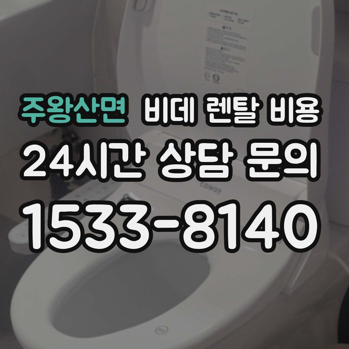 주왕산면 비데 렌탈 비용