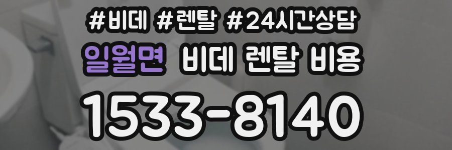 일월면 비데 렌탈 비용