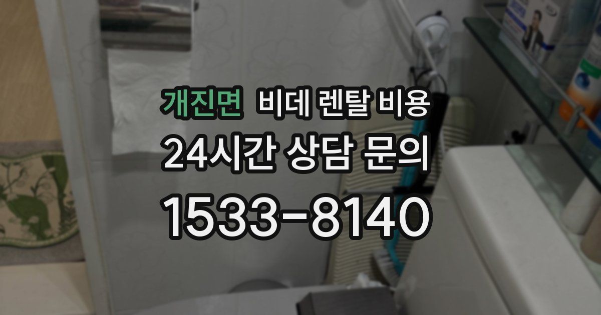 개진면 비데 렌탈 비용