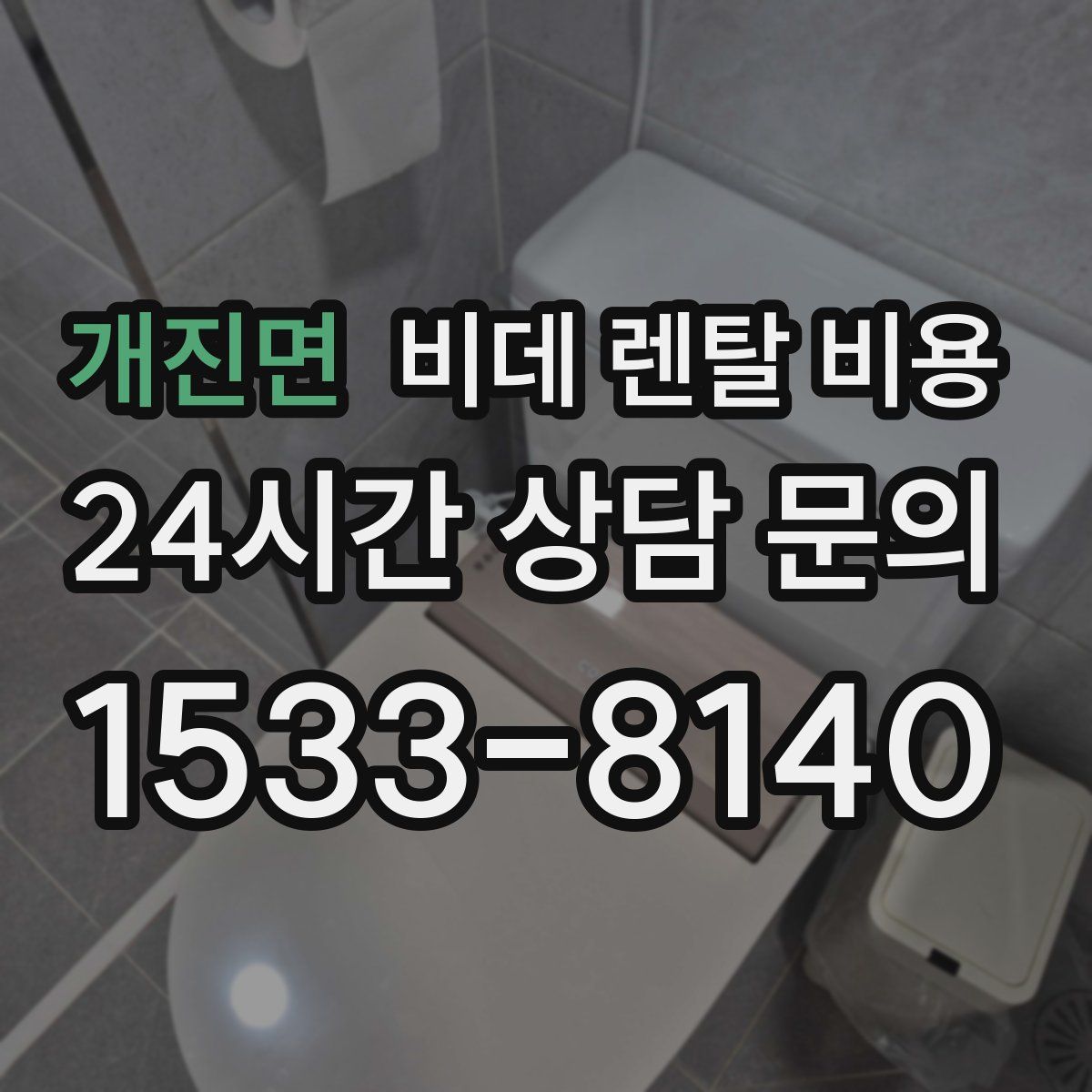 개진면 비데 렌탈 비용