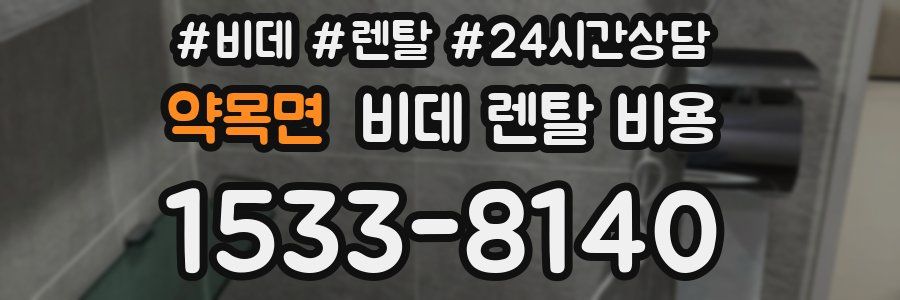약목면 비데 렌탈 비용