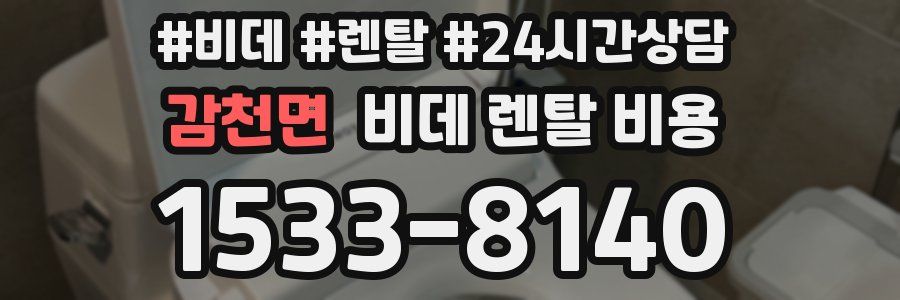 감천면 비데 렌탈 비용