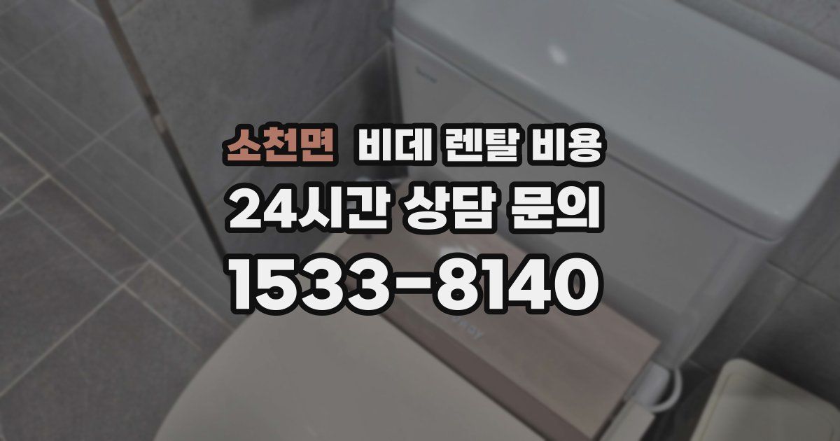 소천면 비데 렌탈 비용