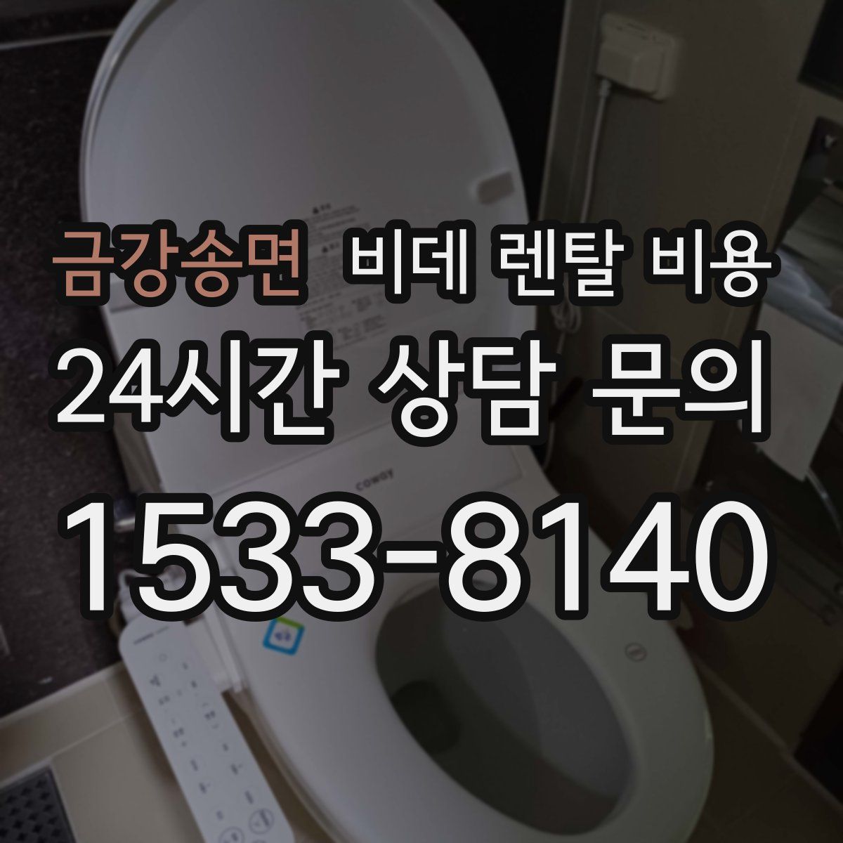 금강송면 비데 렌탈 비용
