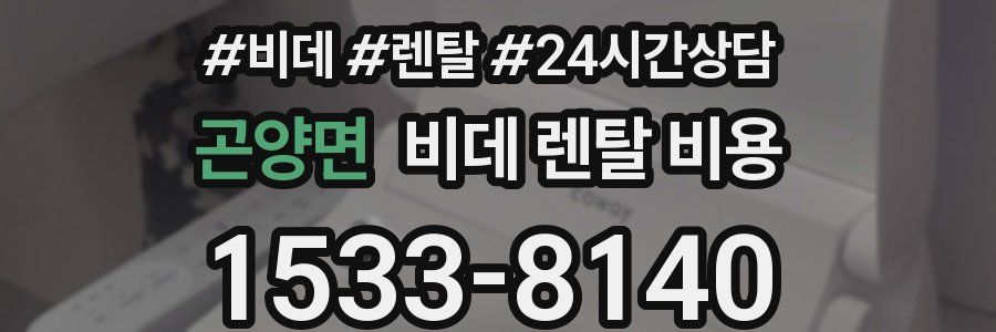 곤양면 비데 렌탈 비용