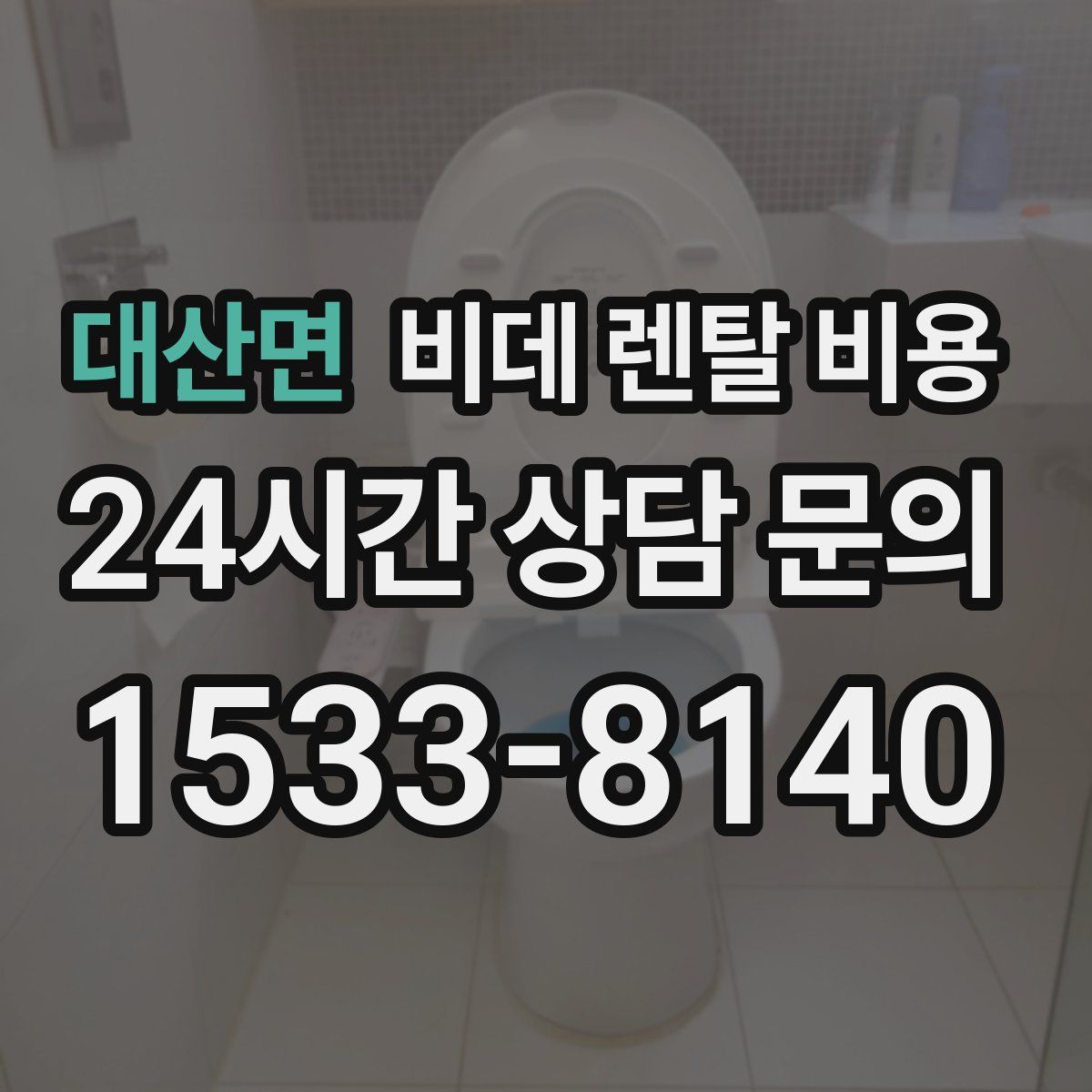대산면 비데 렌탈 비용