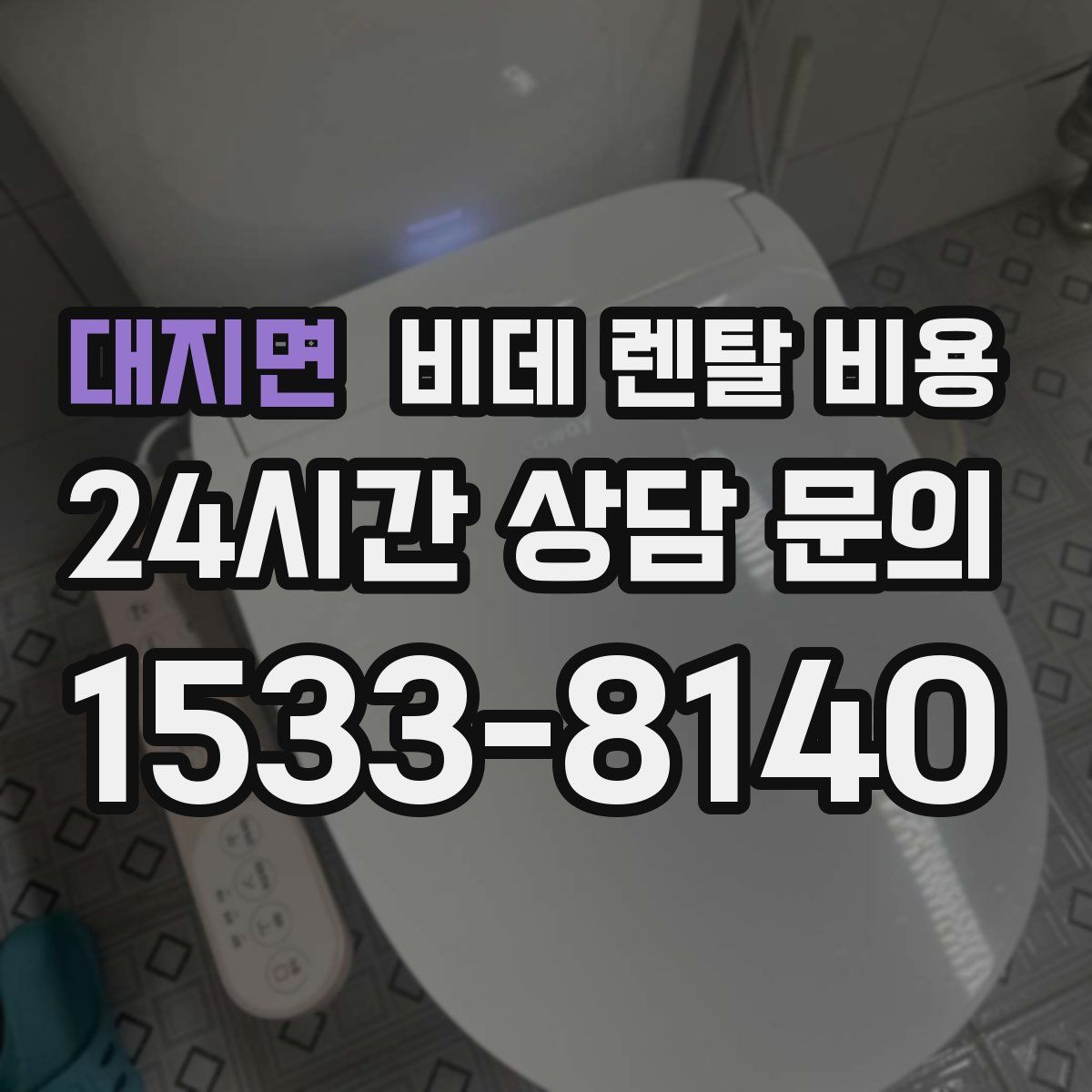 대지면 비데 렌탈 비용