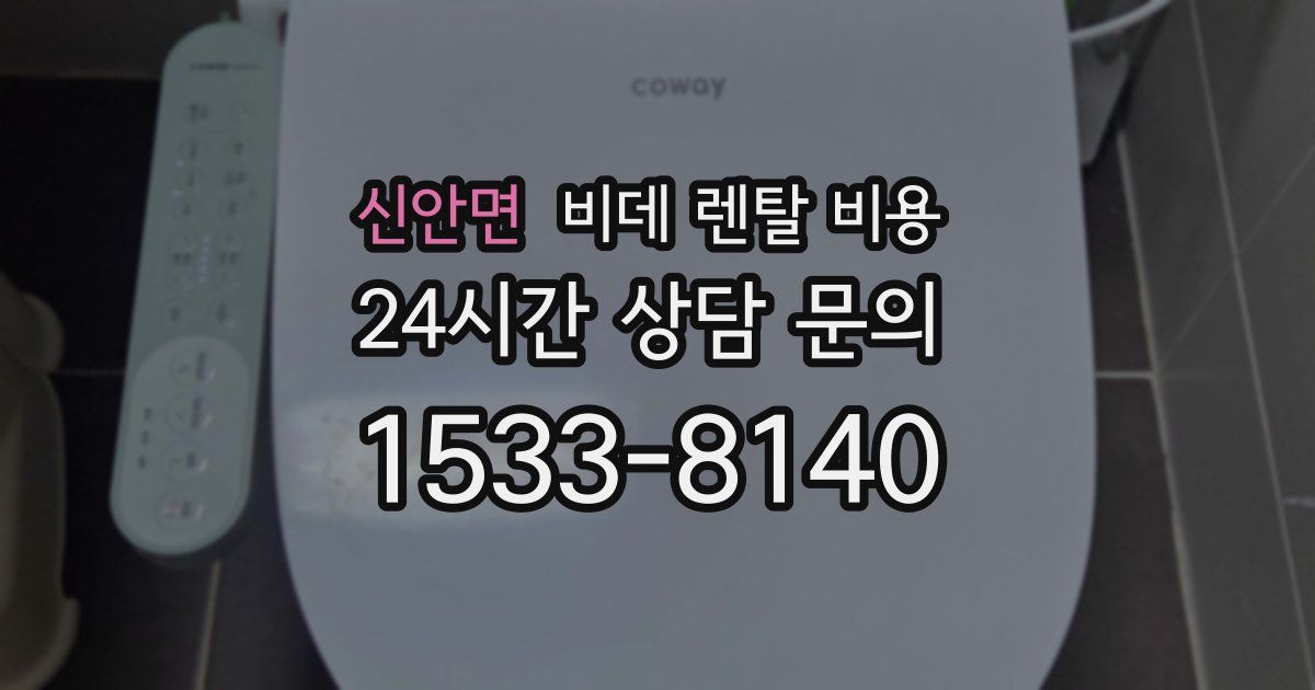 신안면 비데 렌탈 비용