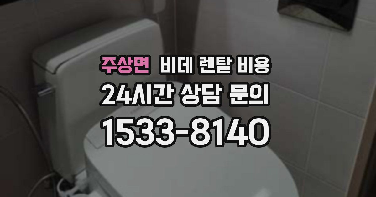 주상면 비데 렌탈 비용