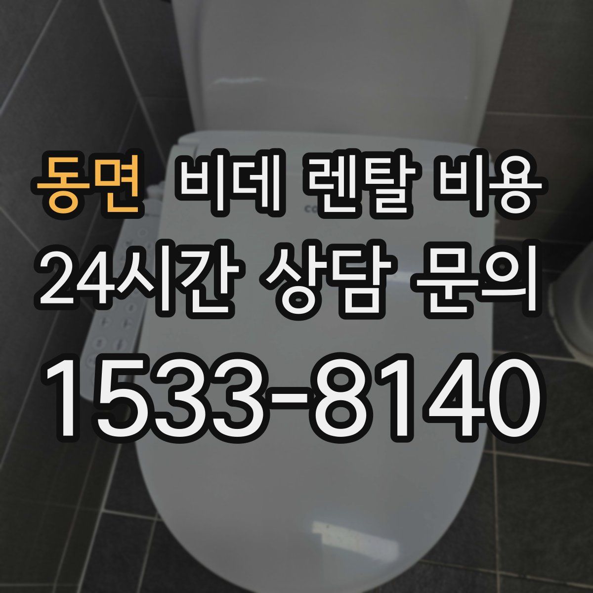 동면 비데 렌탈 비용