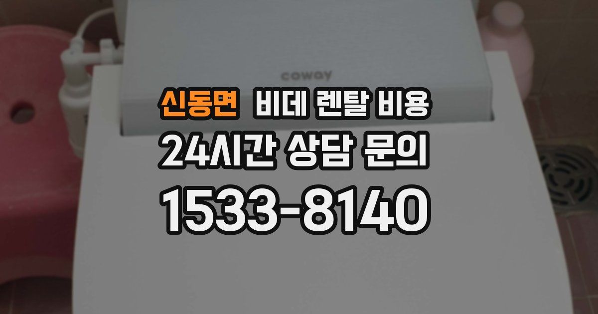 신동면 비데 렌탈 비용