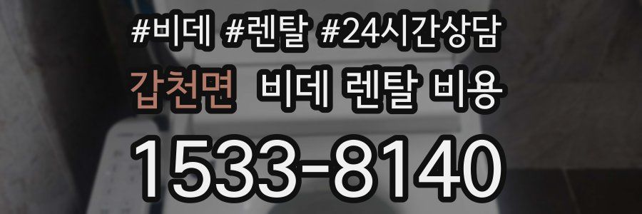갑천면 비데 렌탈 비용