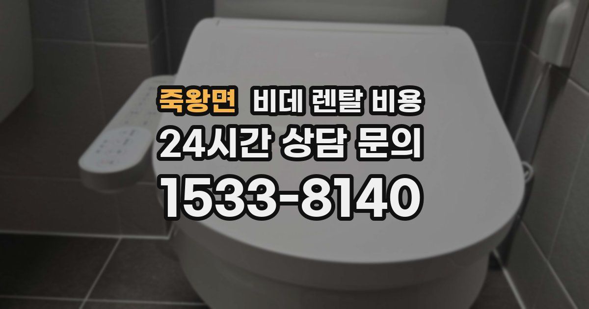 죽왕면 비데 렌탈 비용