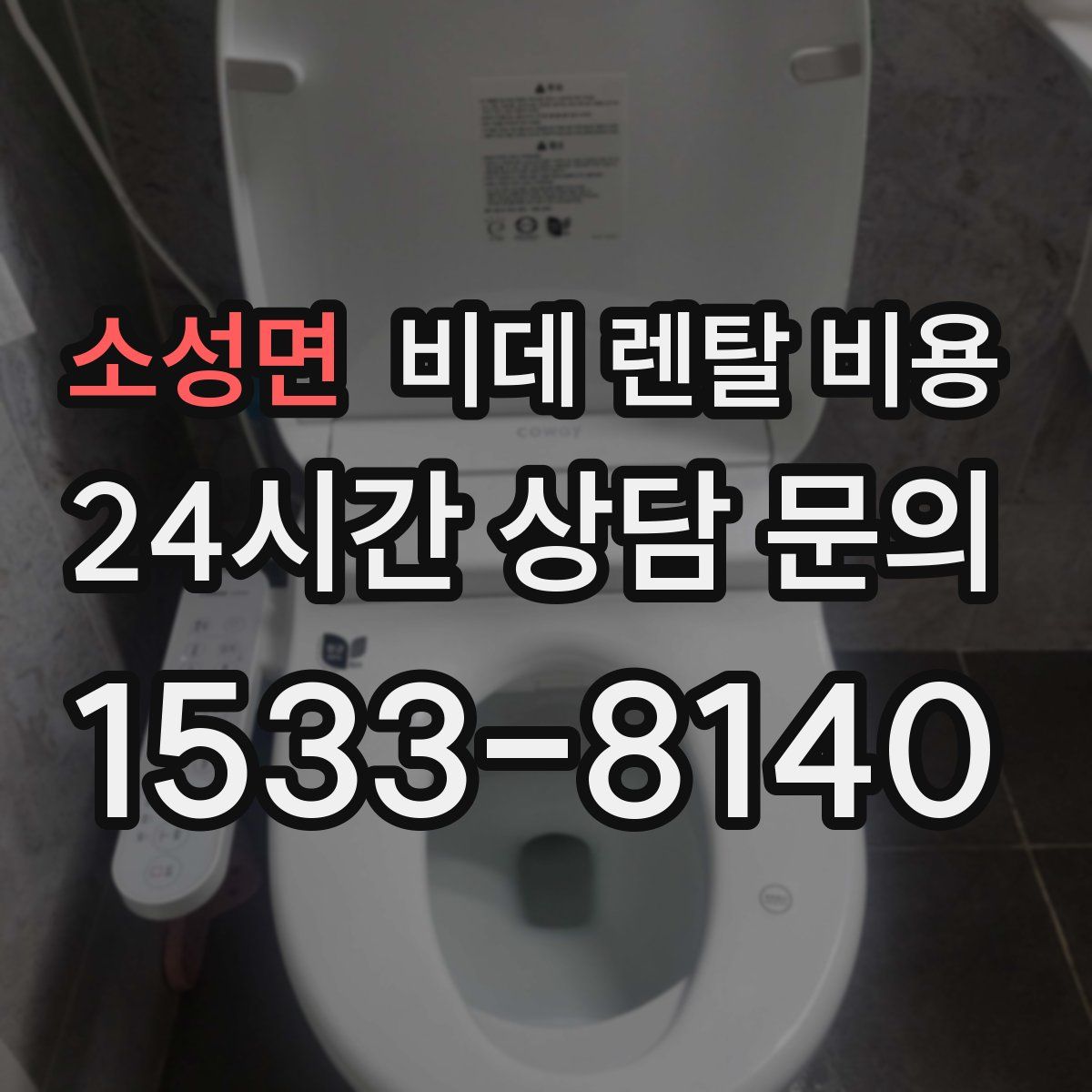 소성면 비데 렌탈 비용