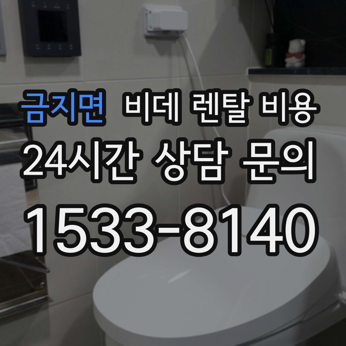 금지면 비데 렌탈 비용
