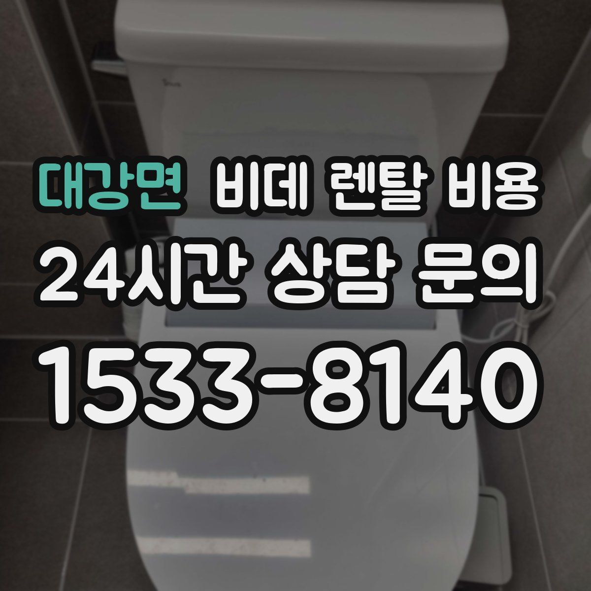 대강면 비데 렌탈 비용