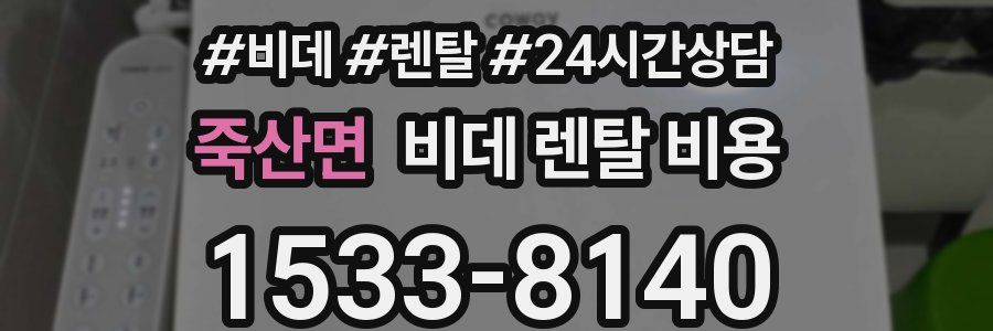 죽산면 비데 렌탈 비용