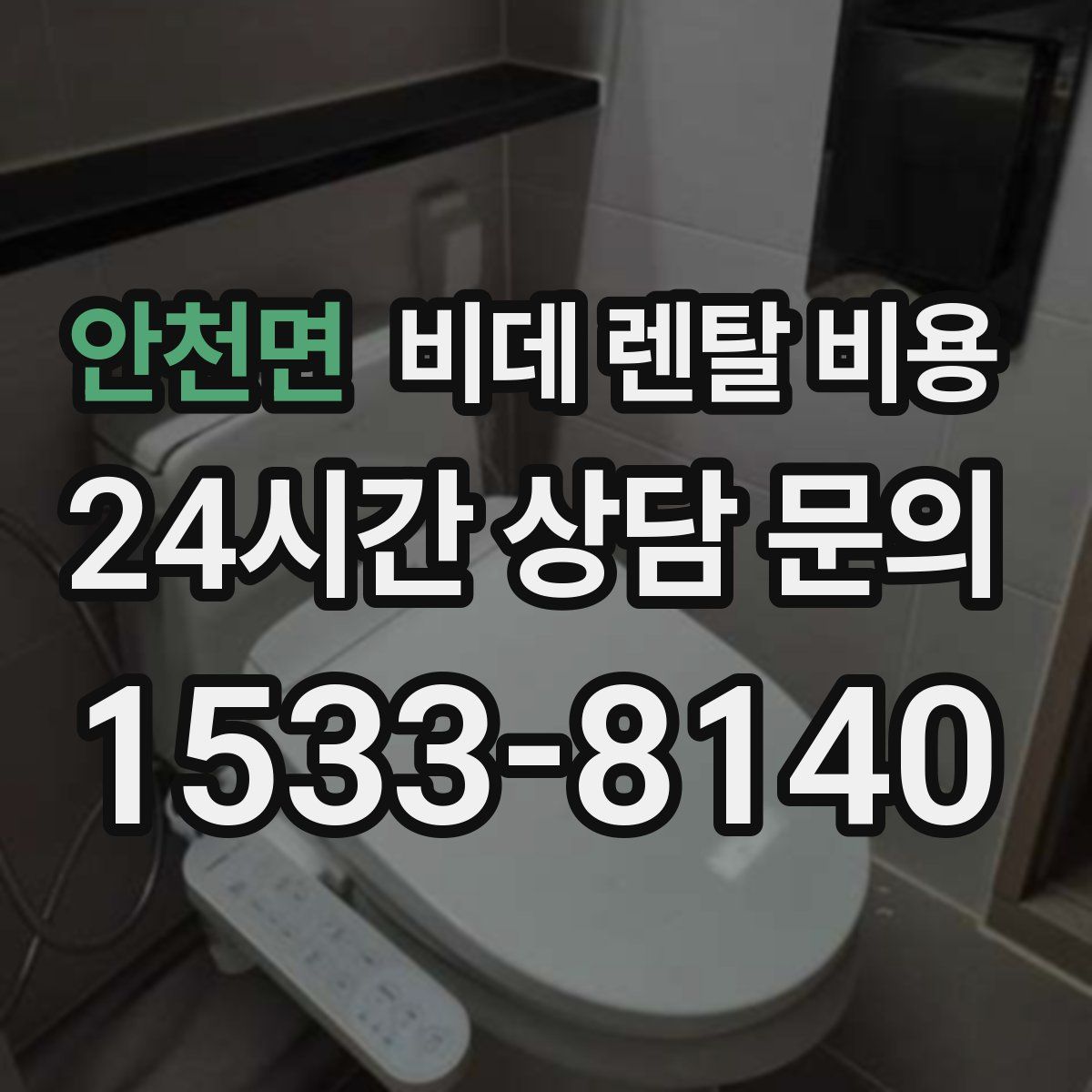 안천면 비데 렌탈 비용