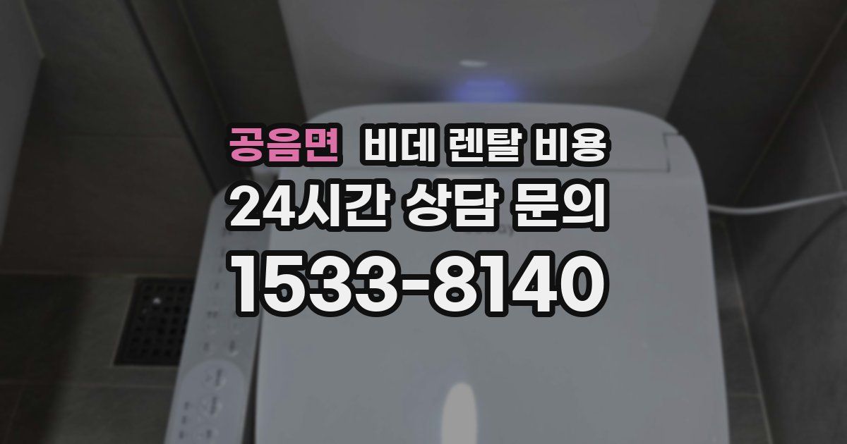 공음면 비데 렌탈 비용