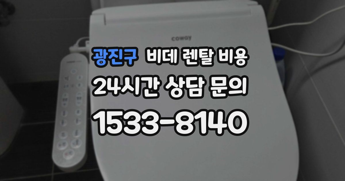 광진구 비데 렌탈 비용