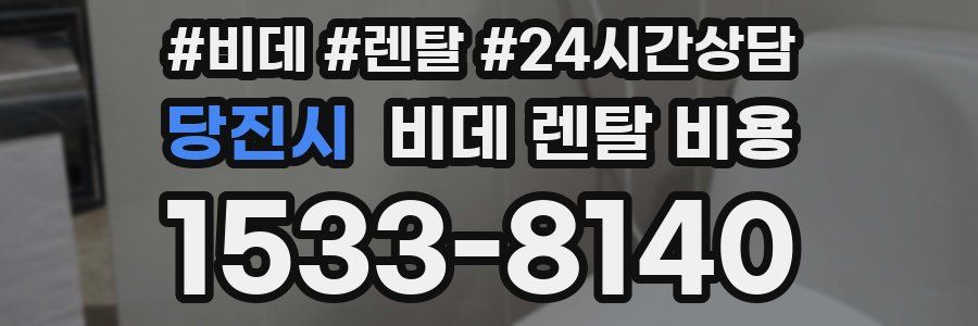 당진시 비데 렌탈 비용