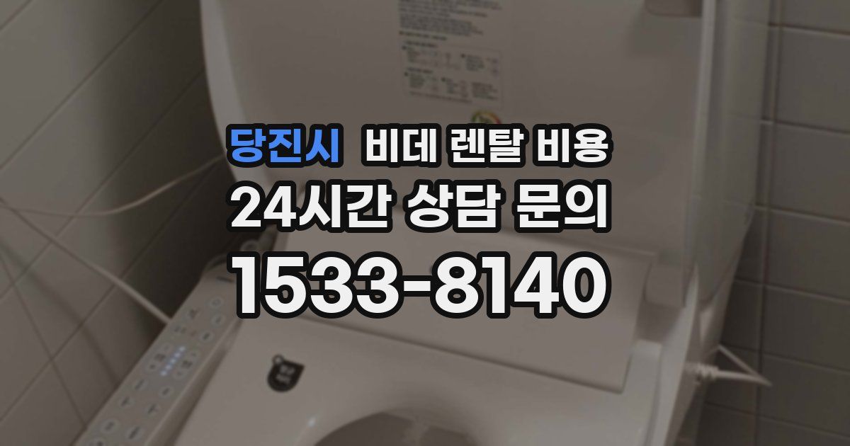 당진시 비데 렌탈 비용