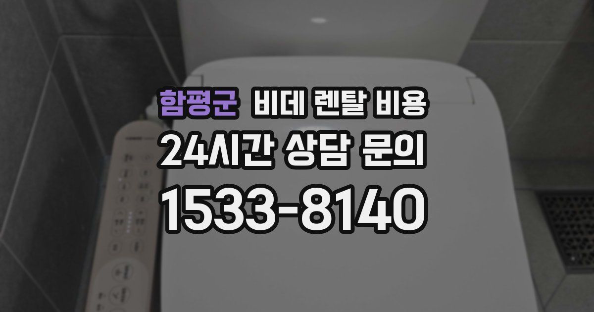 함평군 비데 렌탈 비용