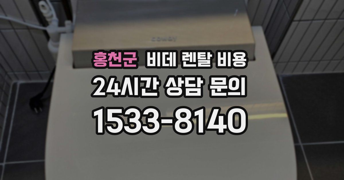 홍천군 비데 렌탈 비용