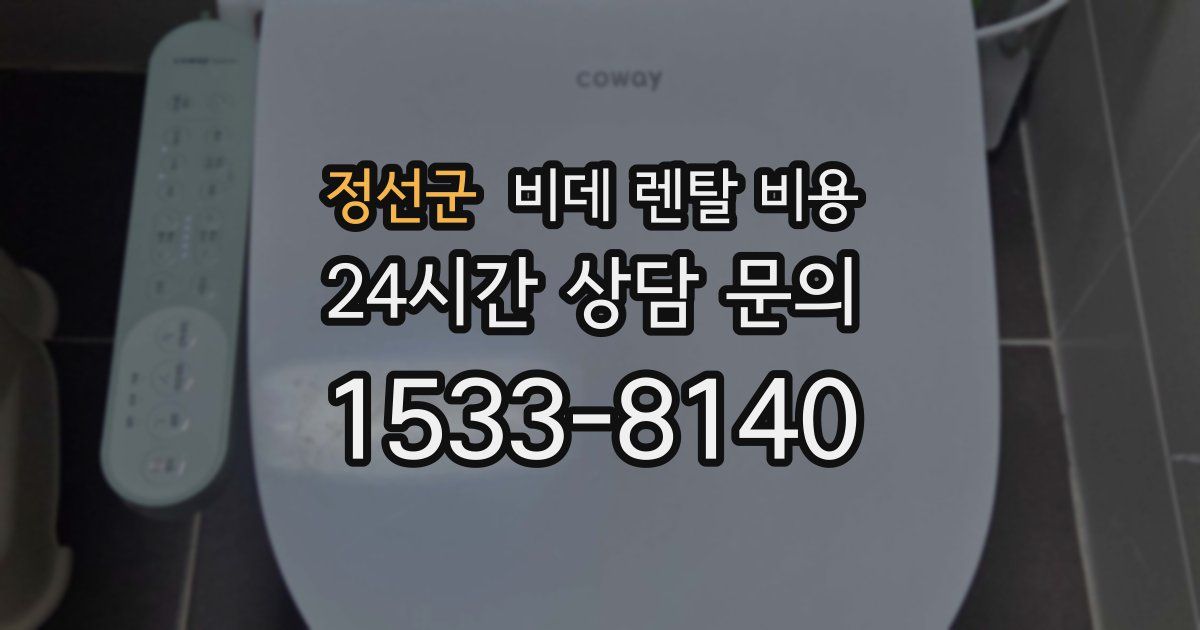 정선군 비데 렌탈 비용