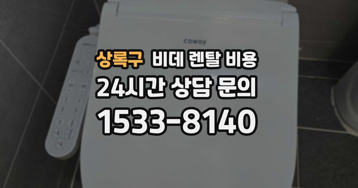 상록구 비데 렌탈 비용