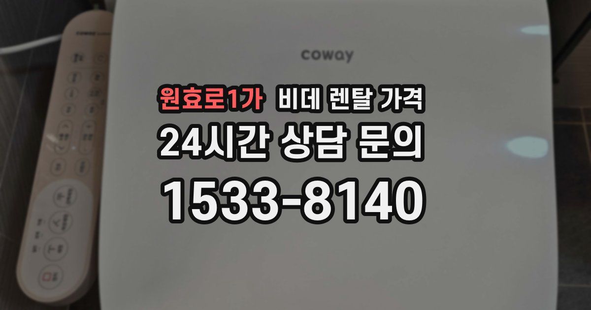 원효로1가 비데 렌탈 가격