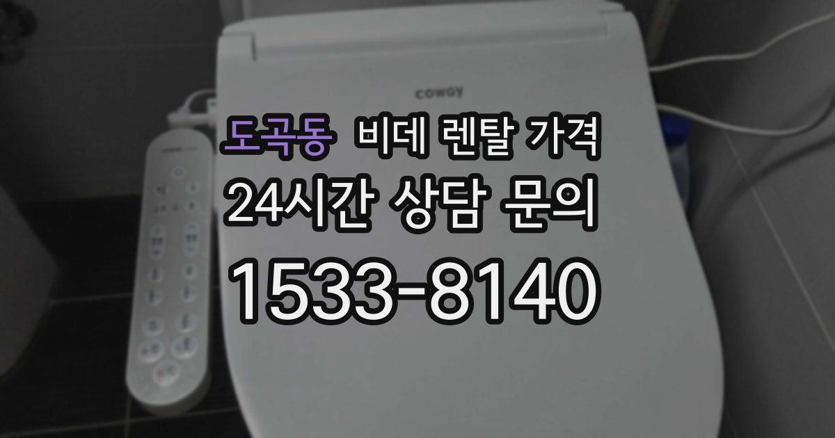도곡동 비데 렌탈 가격