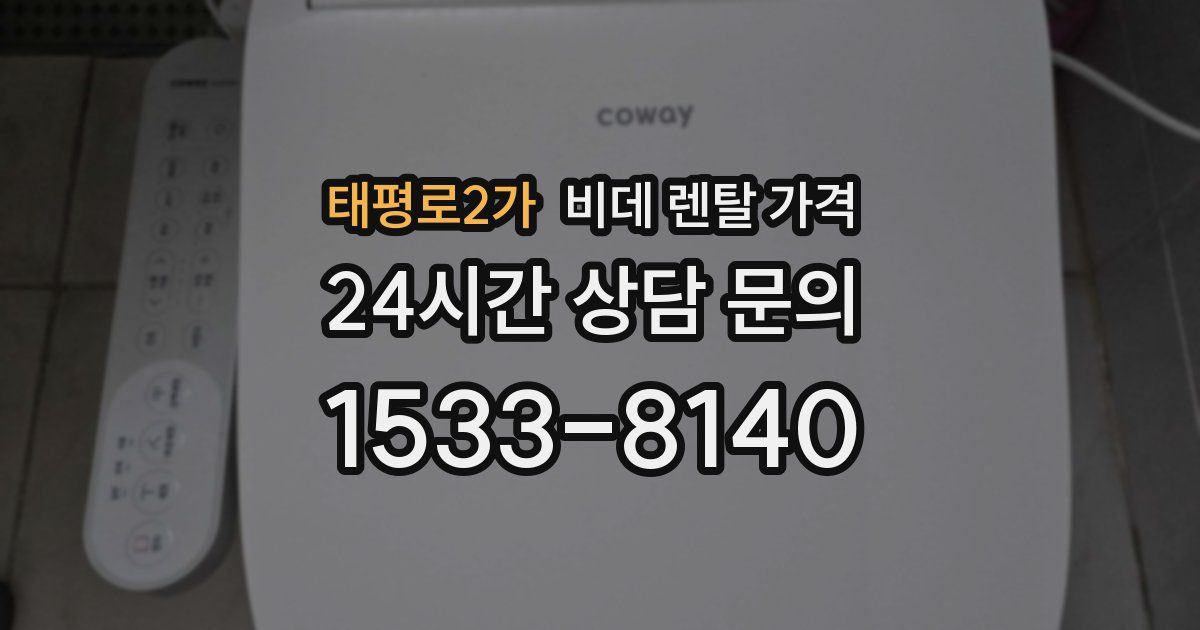 태평로2가 비데 렌탈 가격
