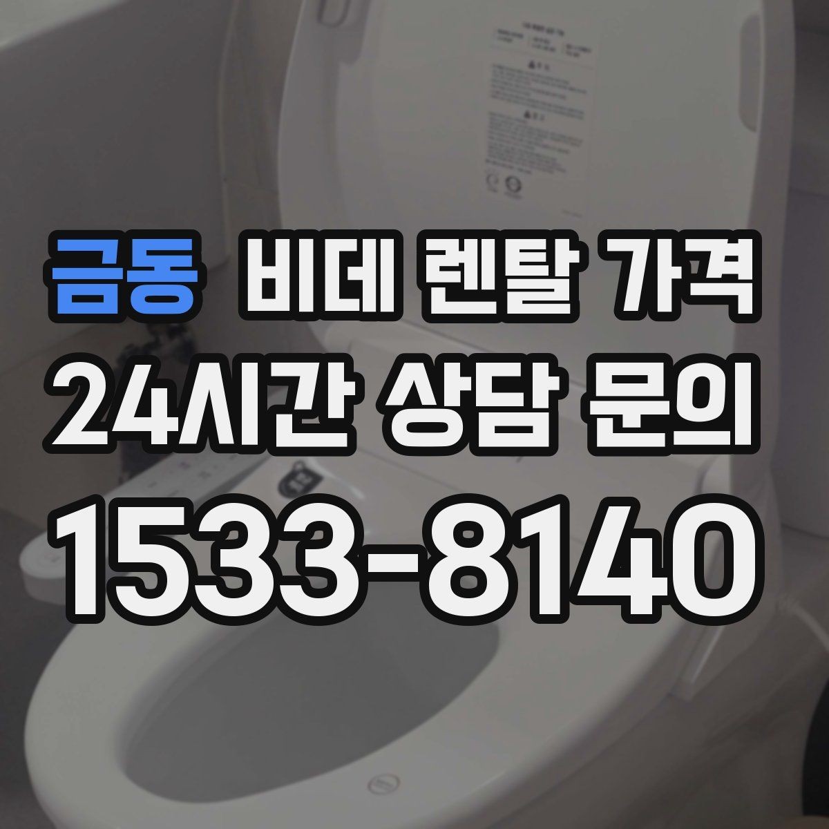 금동 비데 렌탈 가격 설치 환경이 복잡할 때 확인할 점