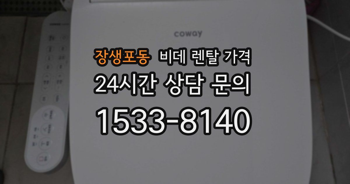 장생포동 비데 렌탈 가격