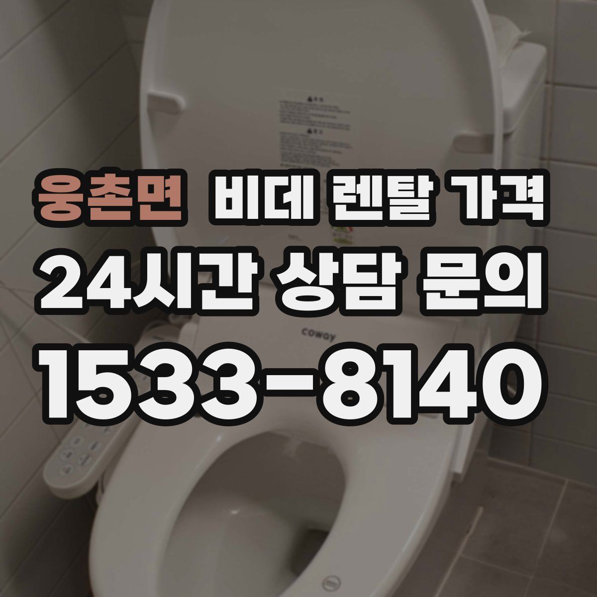 웅촌면 비데 렌탈 가격
