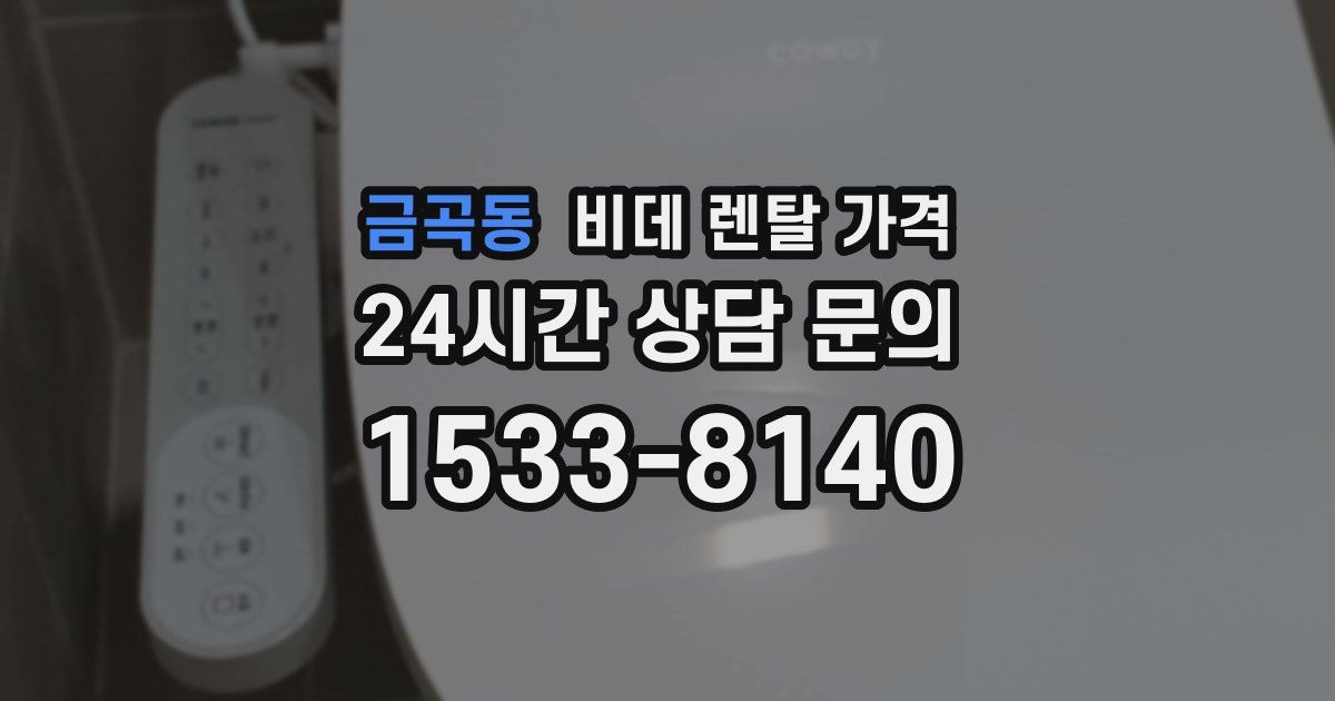 금곡동 비데 렌탈 가격