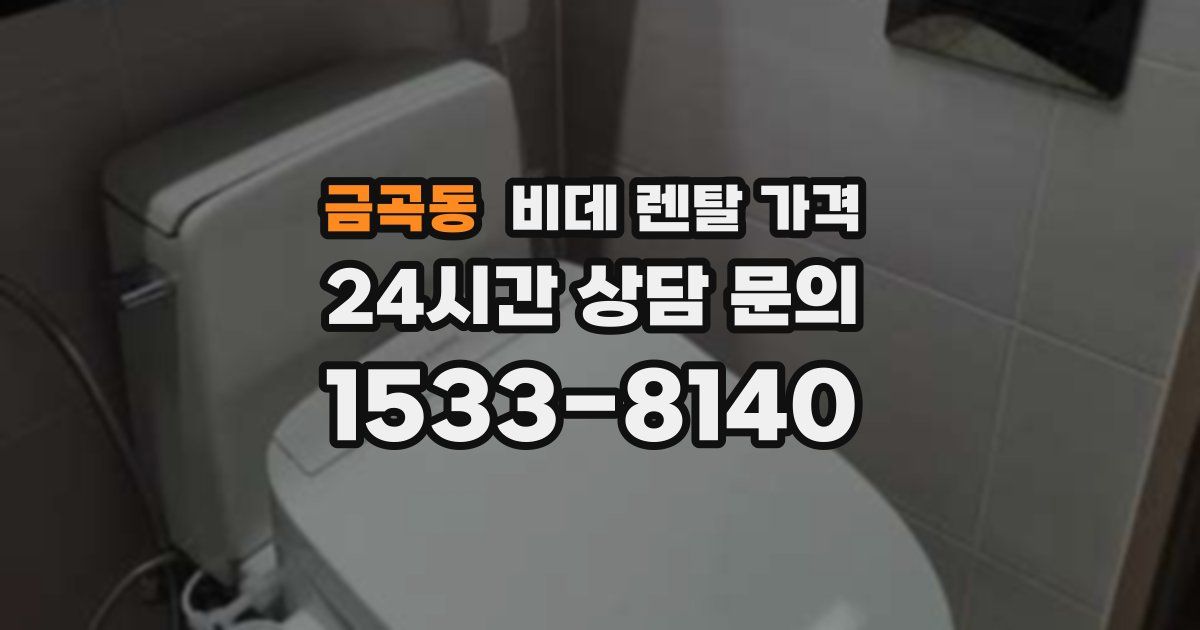 금곡동 비데 렌탈 가격