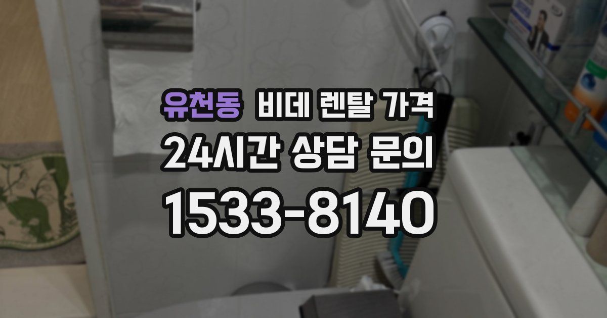 유천동 비데 렌탈 가격