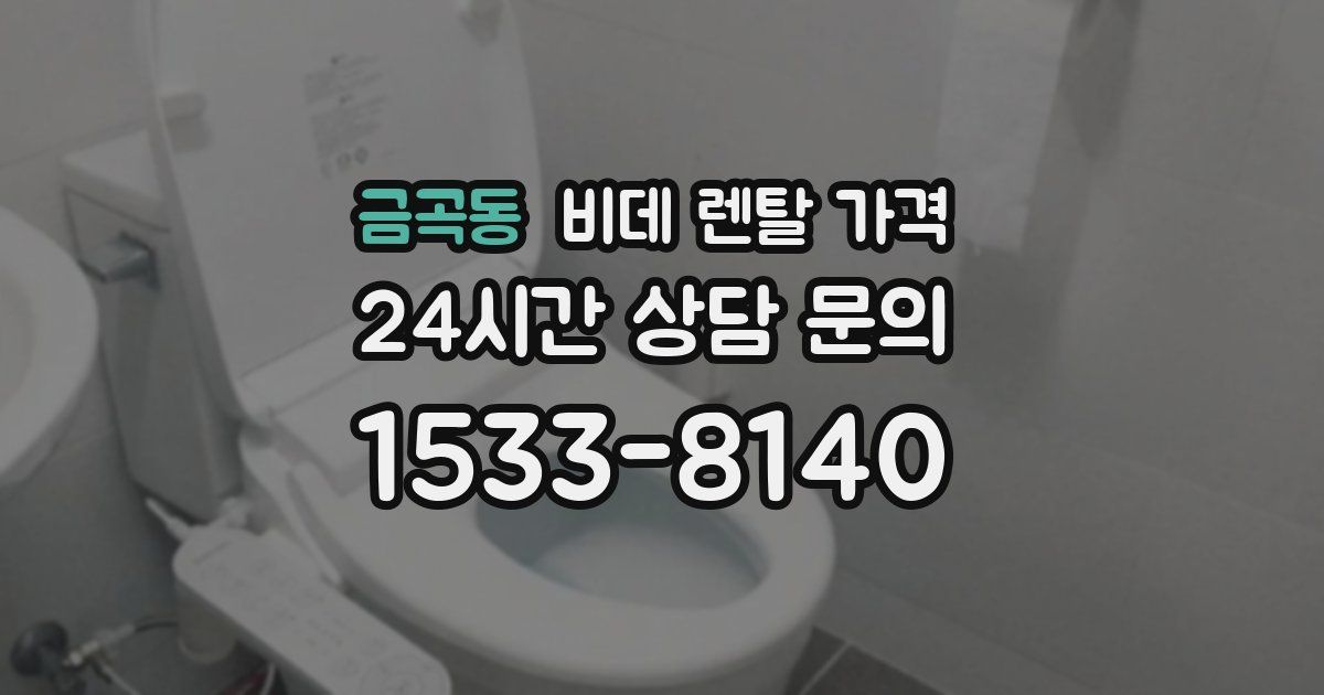 금곡동 비데 렌탈 가격