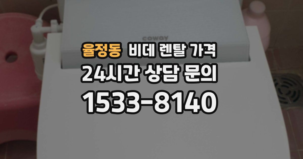 율정동 비데 렌탈 가격