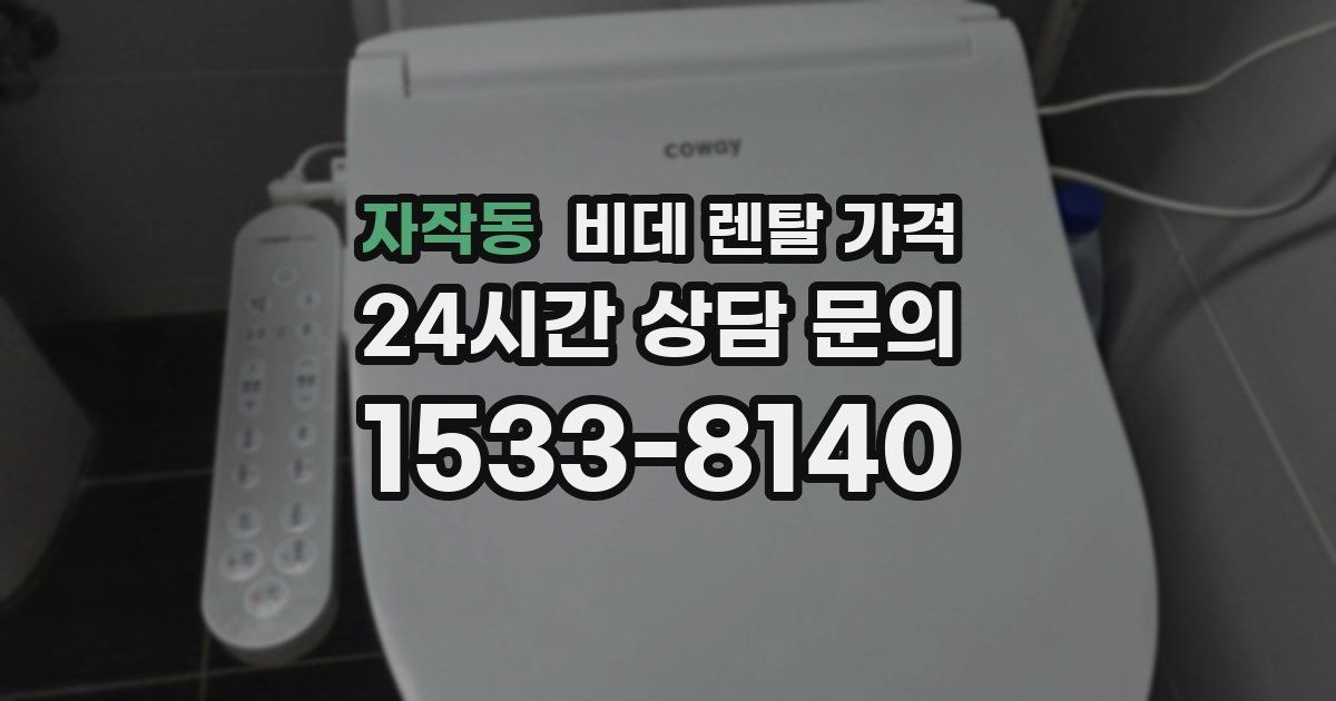자작동 비데 렌탈 가격