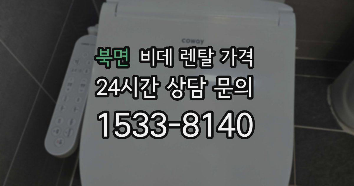 북면 비데 렌탈 가격