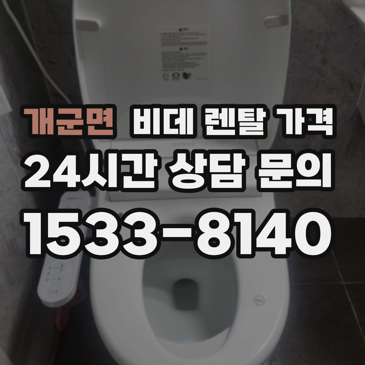 개군면 비데 렌탈 가격