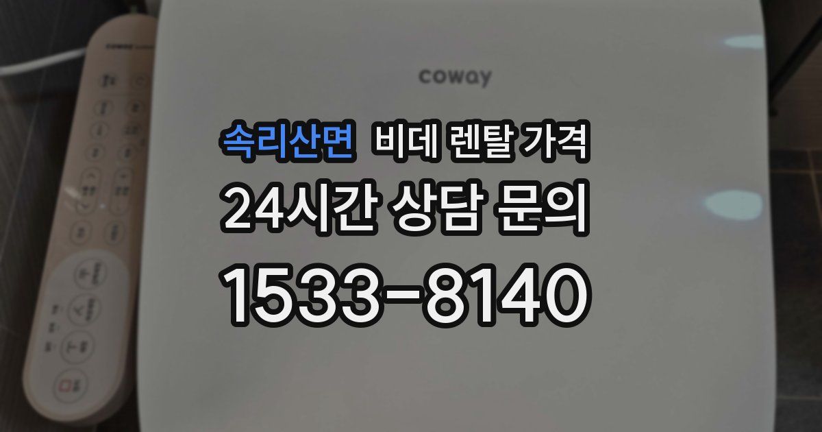 속리산면 비데 렌탈 가격
