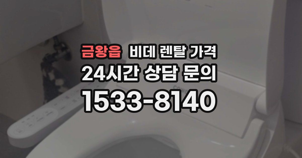 금왕읍 비데 렌탈 가격