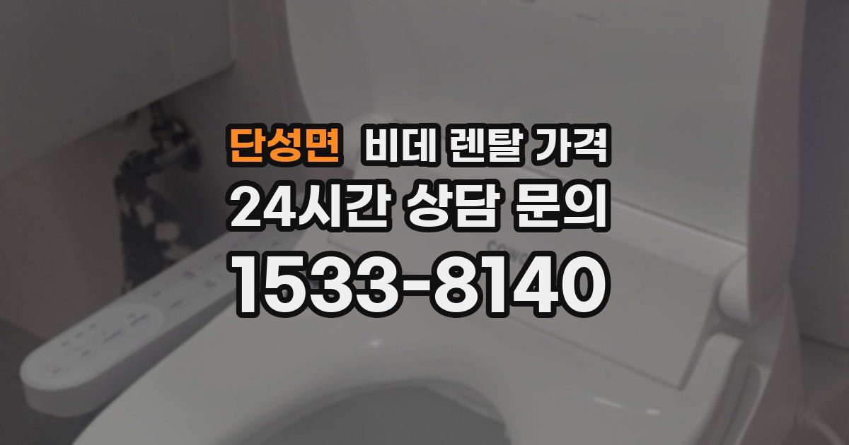 단성면 비데 렌탈 가격