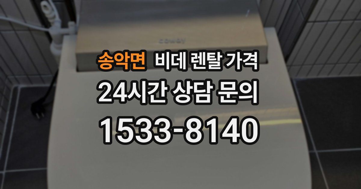 송악면 비데 렌탈 가격