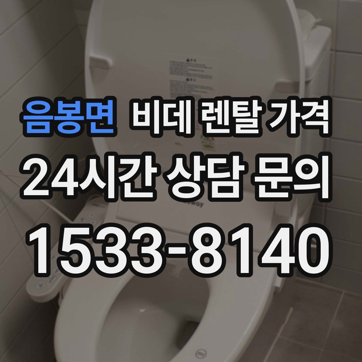 음봉면 비데 렌탈 가격